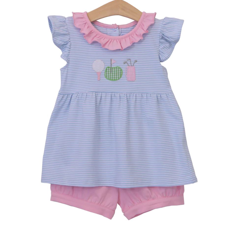 Little Golfer Girls Shorts Set _ estimated delivery early May