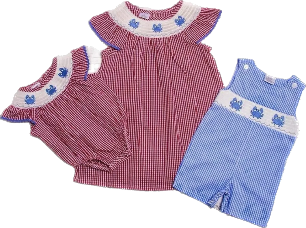 Cute As A Crab Sibling Set