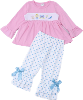 Polka Dots And A Princess Girls Set